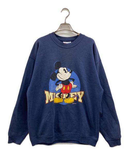 Hanes（ヘインズ）Hanes (ヘインズ) DISNEY (ディズニー) 90sMICKEYスウェット ネイビー サイズ:Lの古着・服飾アイテム