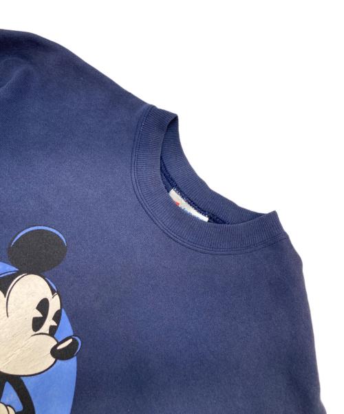 Hanes（ヘインズ）Hanes (ヘインズ) DISNEY (ディズニー) 90sMICKEYスウェット ネイビー サイズ:Lの古着・服飾アイテム