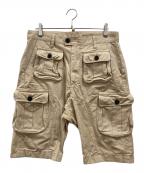 DSQUARED2ディースクエアード）の古着「カーゴショートパンツ」｜ベージュ