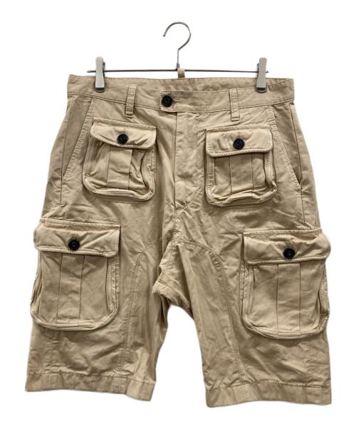 DSQUARED2（ディースクエアード）DSQUARED2 (ディースクエアード) カーゴショートパンツ ベージュ サイズ:48の古着・服飾アイテム