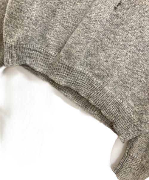 DIOR HOMME（ディオール オム）DIOR HOMME (ディオール オム) クラッシュビーズニット グレー サイズ:Mの古着・服飾アイテム