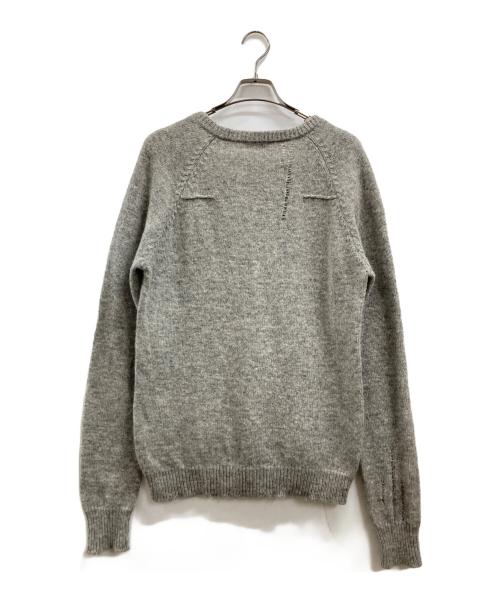 DIOR HOMME（ディオール オム）DIOR HOMME (ディオール オム) クラッシュビーズニット グレー サイズ:Mの古着・服飾アイテム