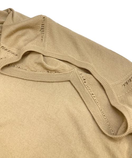 DIOR HOMME（ディオール オム）DIOR HOMME (ディオール オム) クラッシュニット ベージュ サイズ:Mの古着・服飾アイテム