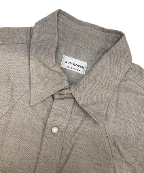 GUY ROVER（ギローバー）GUY ROVER (ギローバー) コットンフランネル ウエスタンシャツ ベージュ サイズ:Lの古着・服飾アイテム