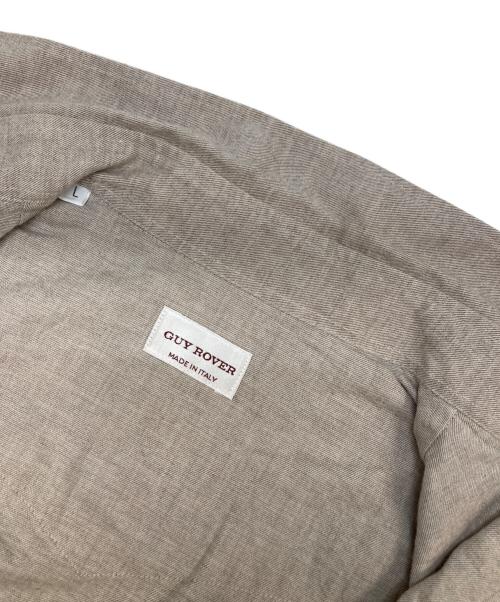 GUY ROVER（ギローバー）GUY ROVER (ギローバー) コットンフランネル ウエスタンシャツ ベージュ サイズ:Lの古着・服飾アイテム