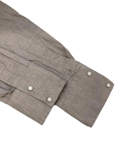 GUY ROVER（ギローバー）GUY ROVER (ギローバー) コットンフランネル ウエスタンシャツ ベージュ サイズ:Lの古着・服飾アイテム