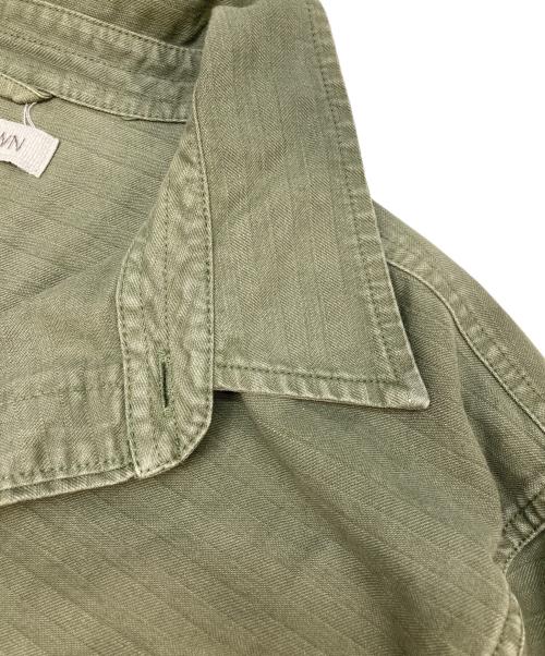OUTERKNOWN（アウターノーン）OUTERKNOWN (アウターノーン) ワークシャツ グリーン サイズ:Lの古着・服飾アイテム