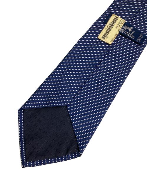 HERMES（エルメス）HERMES (エルメス) シルクネクタイ ネイビー サイズ:不明(実寸参照)の古着・服飾アイテム