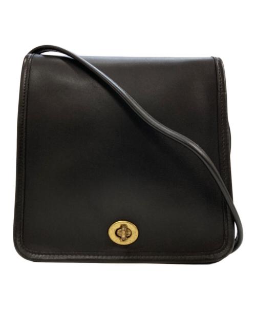 COACH（コーチ）COACH (コーチ) ターンロックショルダーバッグ ブラックの古着・服飾アイテム