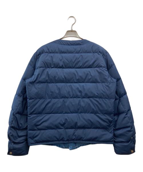 SUGAR CANE（シュガーケーン）SUGAR CANE (シュガーケーン) ノーカラーインナーダウンデニムジャケット インディゴ サイズ:Mの古着・服飾アイテム