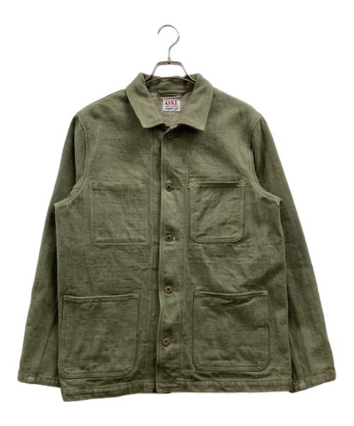 ONI DENIM（オニデニム）ONI DENIM (オニデニム) 18oz Olive Denim Coveralls オリーブ サイズ:42の古着・服飾アイテム