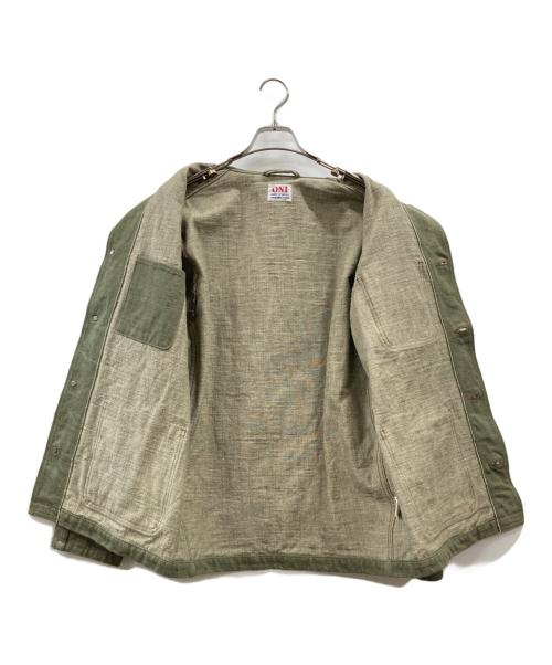 ONI DENIM（オニデニム）ONI DENIM (オニデニム) 18oz Olive Denim Coveralls オリーブ サイズ:42の古着・服飾アイテム