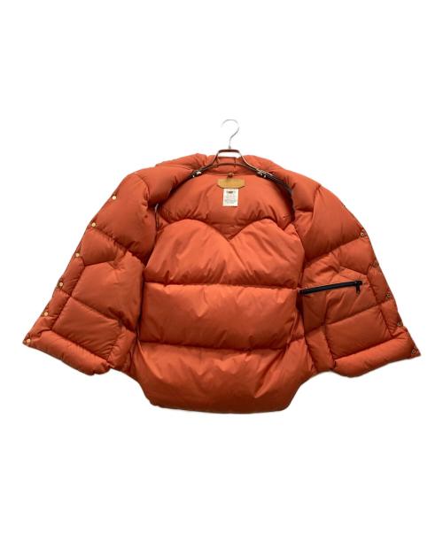 RockyMountainFeatherBed（ロッキーマウンテンフェザーベッド）RockyMountainFeatherBed (ロッキーマウンテンフェザーベッド) レザーヨークダウンベスト ベージュ サイズ:42の古着・服飾アイテム
