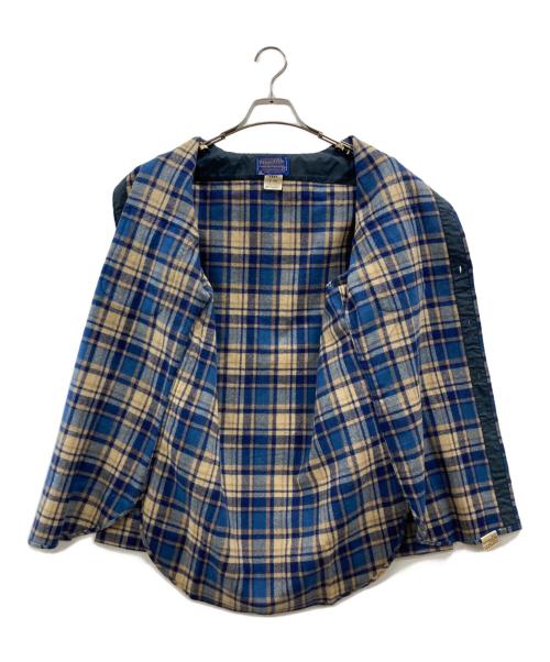 PENDLETON（ペンドルトン）PENDLETON (ペンドルトン) ウールチェックシャツ ネイビー サイズ:Sの古着・服飾アイテム