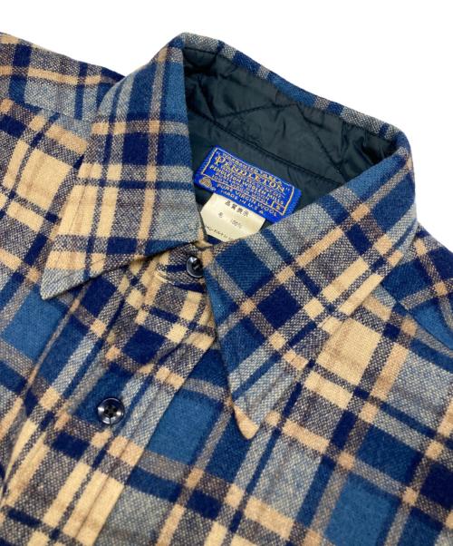 PENDLETON（ペンドルトン）PENDLETON (ペンドルトン) ウールチェックシャツ ネイビー サイズ:Sの古着・服飾アイテム