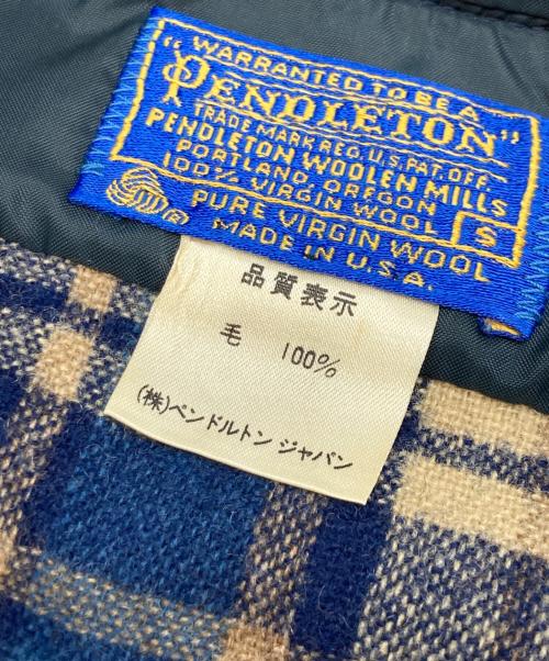 PENDLETON（ペンドルトン）PENDLETON (ペンドルトン) ウールチェックシャツ ネイビー サイズ:Sの古着・服飾アイテム