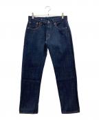ONI DENIMオニデニム）の古着「12oz 天然藍 セミタイトストレートデニムパンツ」｜インディゴ