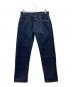 ONI DENIM（オニデニム）の古着「12oz 天然藍 セミタイトストレートデニムパンツ」｜インディゴ