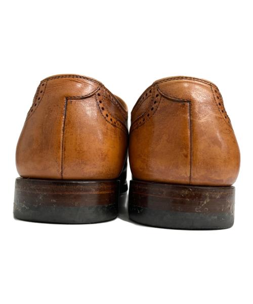 SCOTCH GRAIN（スコッチグレイン）SCOTCH GRAIN (スコッチグレイン) セミブローグドレスシューズ ベージュ サイズ:25 1/2の古着・服飾アイテム