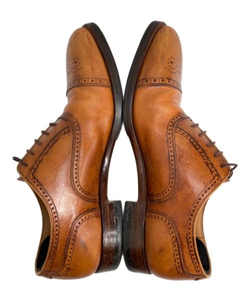 SCOTCH GRAIN（スコッチグレイン）SCOTCH GRAIN (スコッチグレイン) セミブローグドレスシューズ ベージュ サイズ:25 1/2の古着・服飾アイテム