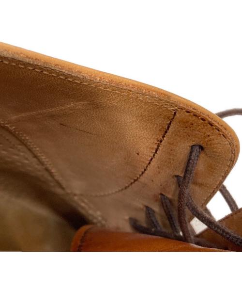 SCOTCH GRAIN（スコッチグレイン）SCOTCH GRAIN (スコッチグレイン) セミブローグドレスシューズ ベージュ サイズ:25 1/2の古着・服飾アイテム