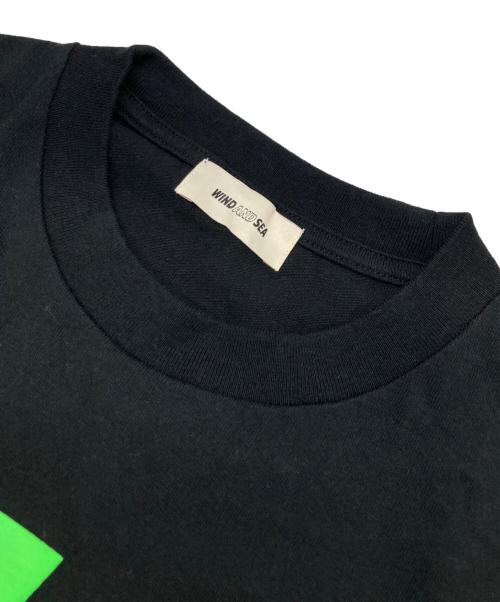 WIND AND SEA（ウィンダンシー）WIND AND SEA (ウィンダンシー) OG SEE S/S TEE ブラック×グリーン サイズ:Sの古着・服飾アイテム