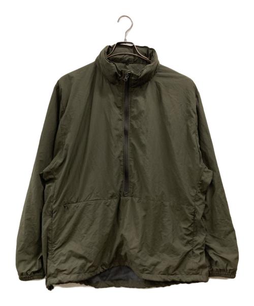 ENDS and MEANS（エンズアンド ミーンズ）ENDS and MEANS (エンズアンド ミーンズ) ハーフジップナイロンジャケット オリーブ サイズ:XLの古着・服飾アイテム