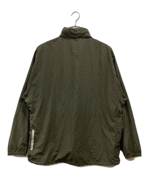 ENDS and MEANS（エンズアンド ミーンズ）ENDS and MEANS (エンズアンド ミーンズ) ハーフジップナイロンジャケット オリーブ サイズ:XLの古着・服飾アイテム