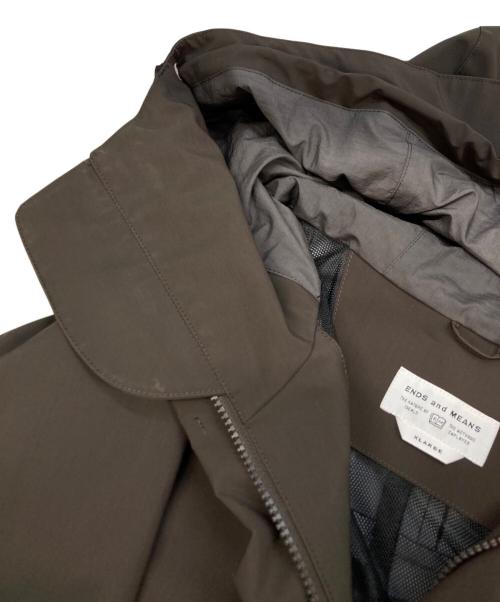 ENDS and MEANS（エンズアンド ミーンズ）ENDS and MEANS (エンズアンド ミーンズ) 3-LAYER MOUNTAIN PARKA ブラウン サイズ:XLの古着・服飾アイテム