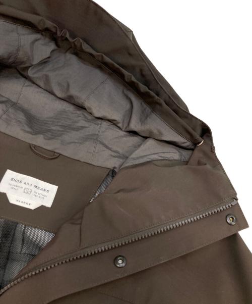 ENDS and MEANS（エンズアンド ミーンズ）ENDS and MEANS (エンズアンド ミーンズ) 3-LAYER MOUNTAIN PARKA ブラウン サイズ:XLの古着・服飾アイテム