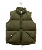 ENDS and MEANSエンズアンド ミーンズ）の古着「DOWN VEST」｜オリーブ