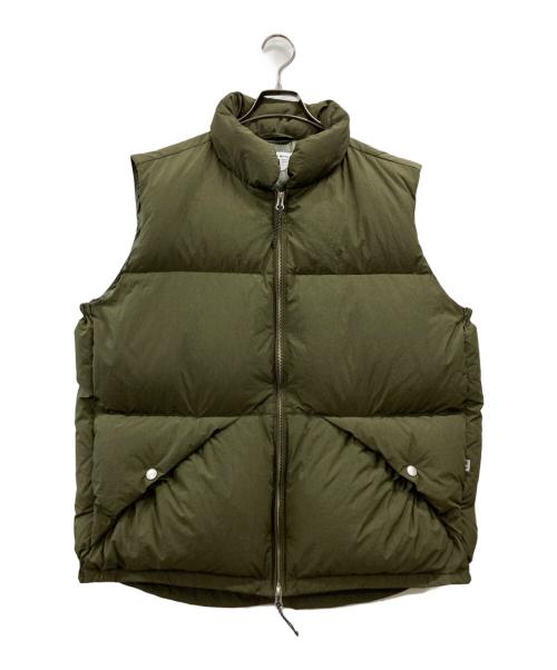 ENDS and MEANS（エンズアンド ミーンズ）ENDS AND MEANS (エンズアンド ミーンズ) DOWN VEST オリーブ サイズ:XLの古着・服飾アイテム