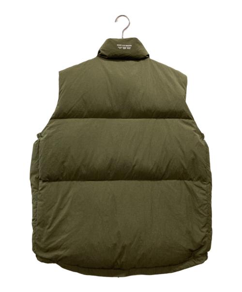 ENDS and MEANS（エンズアンド ミーンズ）ENDS AND MEANS (エンズアンド ミーンズ) DOWN VEST オリーブ サイズ:XLの古着・服飾アイテム