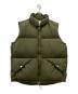 ENDS AND MEANS（エンズアンド ミーンズ）の古着「DOWN VEST」｜オリーブ