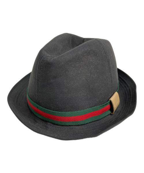 GUCCI（グッチ）GUCCI (グッチ) ハット ブラック サイズ:Mの古着・服飾アイテム