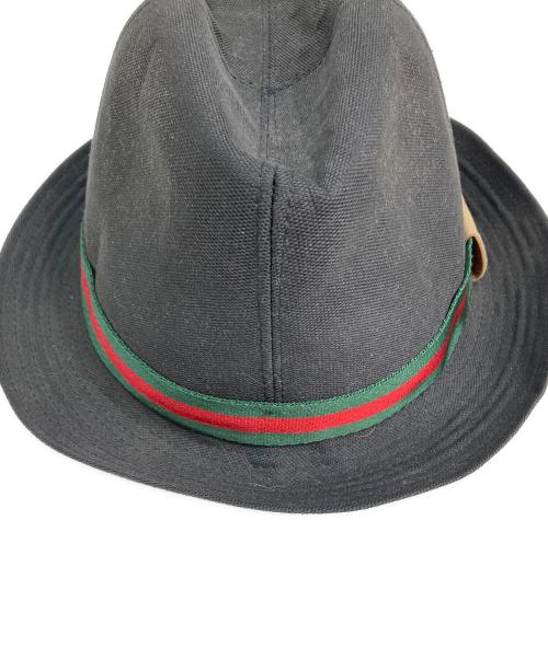 GUCCI（グッチ）GUCCI (グッチ) ハット ブラック サイズ:Mの古着・服飾アイテム
