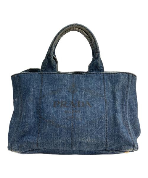 PRADA（プラダ）PRADA (プラダ) トートバッグ ブルーの古着・服飾アイテム