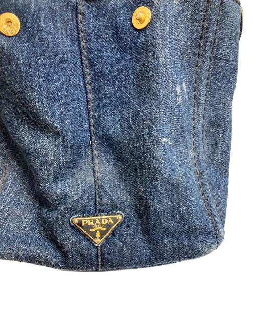 PRADA（プラダ）PRADA (プラダ) トートバッグ ブルーの古着・服飾アイテム
