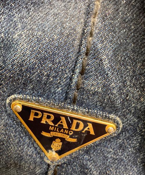 PRADA（プラダ）PRADA (プラダ) トートバッグ ブルーの古着・服飾アイテム