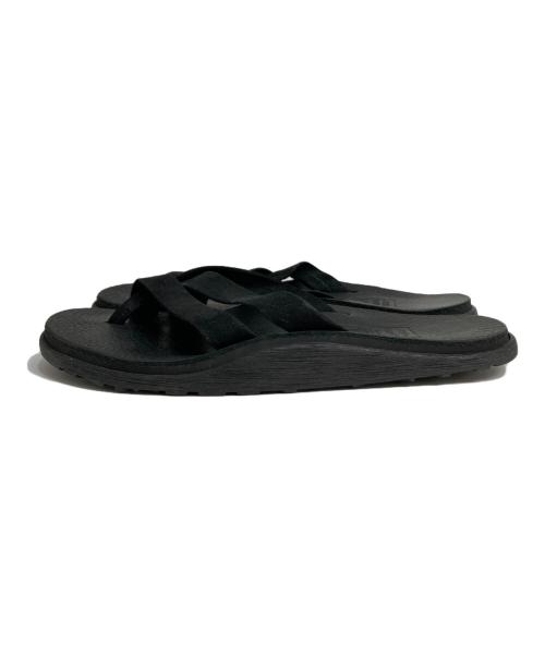 ISLAND SLIPPER（アイランドスリッパ）ISLAND SLIPPER (アイランドスリッパ) レザートングサンダル ブラック サイズ:9の古着・服飾アイテム
