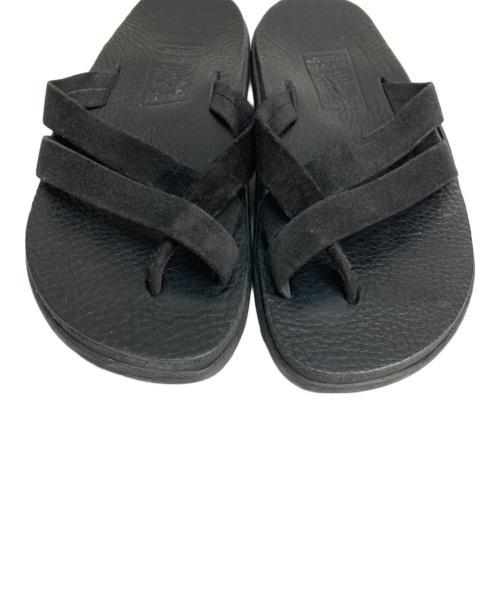 ISLAND SLIPPER（アイランドスリッパ）ISLAND SLIPPER (アイランドスリッパ) レザートングサンダル ブラック サイズ:9の古着・服飾アイテム