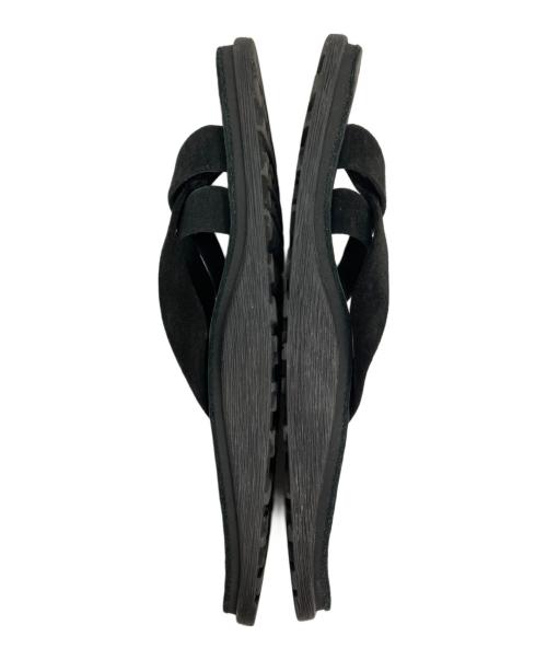 ISLAND SLIPPER（アイランドスリッパ）ISLAND SLIPPER (アイランドスリッパ) レザートングサンダル ブラック サイズ:9の古着・服飾アイテム