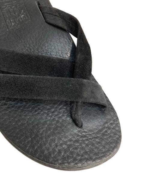 ISLAND SLIPPER（アイランドスリッパ）ISLAND SLIPPER (アイランドスリッパ) レザートングサンダル ブラック サイズ:9の古着・服飾アイテム