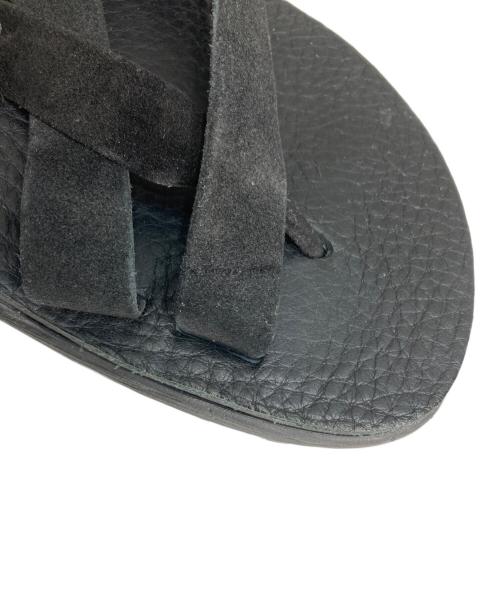 ISLAND SLIPPER（アイランドスリッパ）ISLAND SLIPPER (アイランドスリッパ) レザートングサンダル ブラック サイズ:9の古着・服飾アイテム