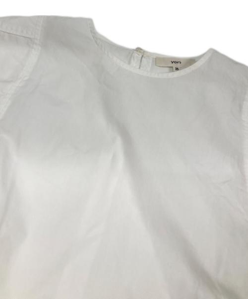 YORI（ヨリ）YORI (ヨリ) ルナスリーブブラウス ホワイト サイズ:Sの古着・服飾アイテム