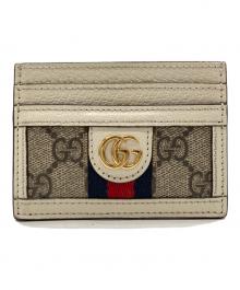 GUCCI（グッチ）の古着「カードケース」｜ホワイト×ベージュ