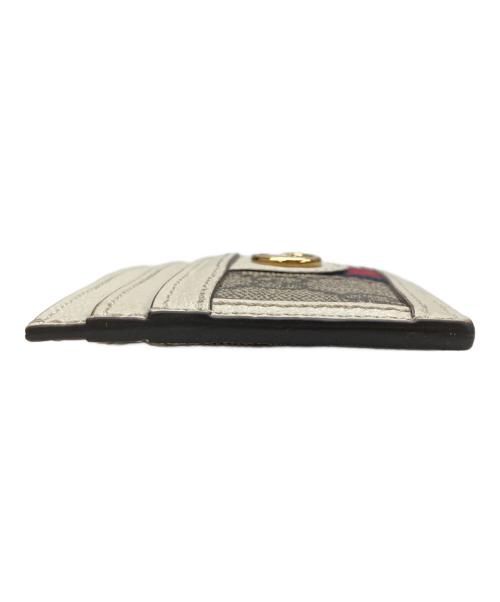 GUCCI（グッチ）GUCCI (グッチ) カードケース ホワイト×ベージュの古着・服飾アイテム