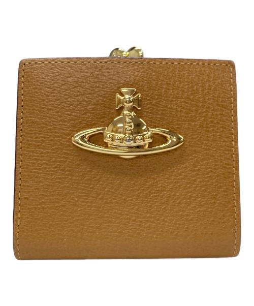 Vivienne Westwood（ヴィヴィアンウエストウッド）Vivienne Westwood (ヴィヴィアンウエストウッド) EXECUTIVE  口金ミニ財布 ベージュの古着・服飾アイテム