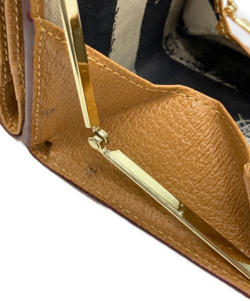 Vivienne Westwood（ヴィヴィアンウエストウッド）Vivienne Westwood (ヴィヴィアンウエストウッド) EXECUTIVE  口金ミニ財布 ベージュの古着・服飾アイテム