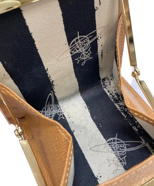 Vivienne Westwood（ヴィヴィアンウエストウッド）Vivienne Westwood (ヴィヴィアンウエストウッド) EXECUTIVE  口金ミニ財布 ベージュの古着・服飾アイテム
